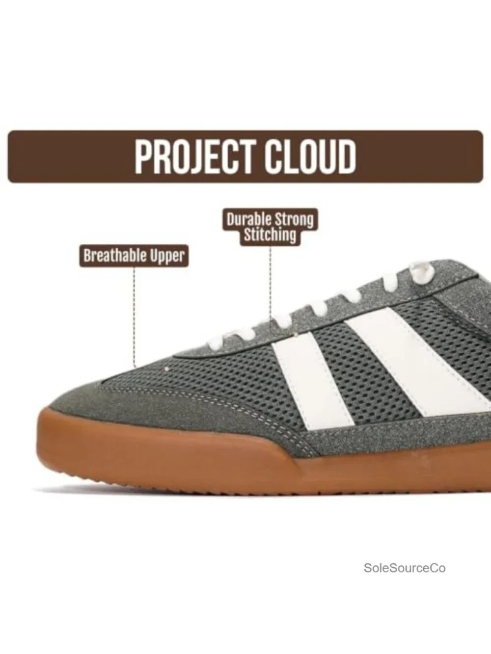 Project Cloud Men's Genuine Leather Slip-On Casual Sneakers